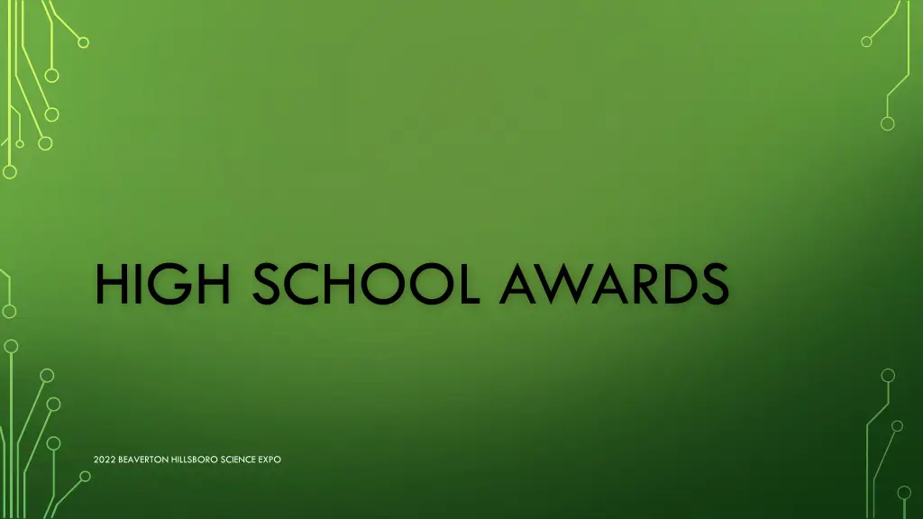 high school awards