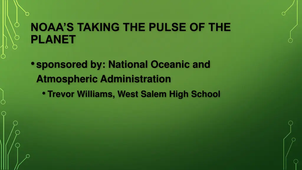 noaa s taking the pulse of the planet