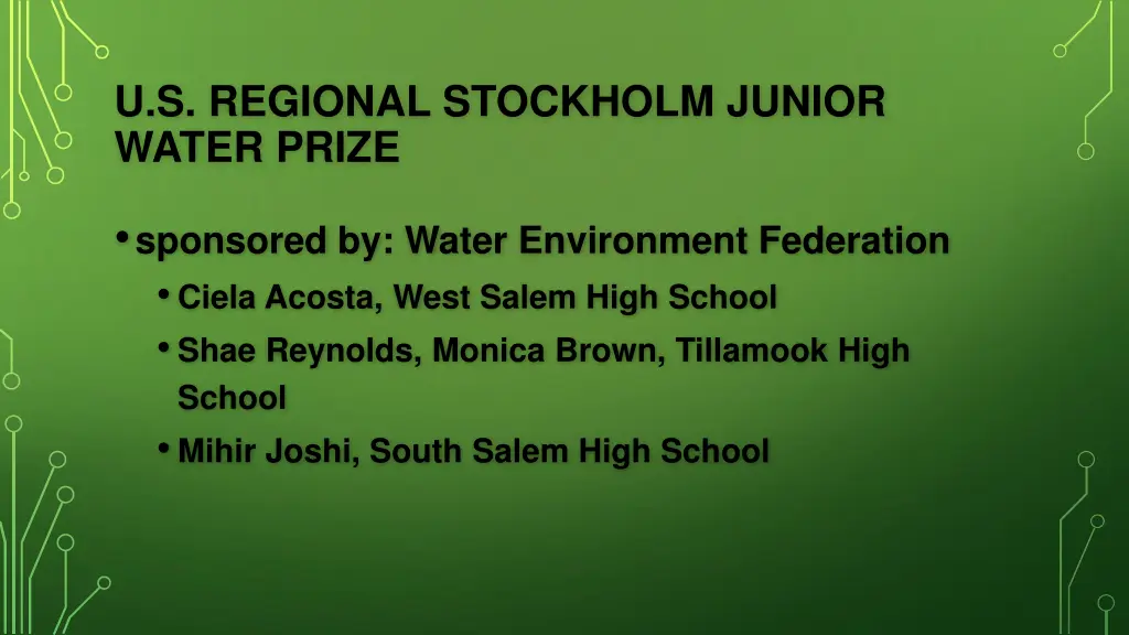 u s regional stockholm junior water prize