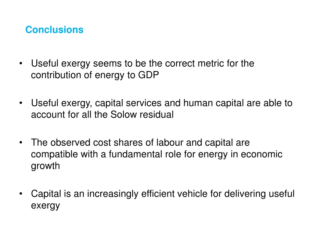 conclusions