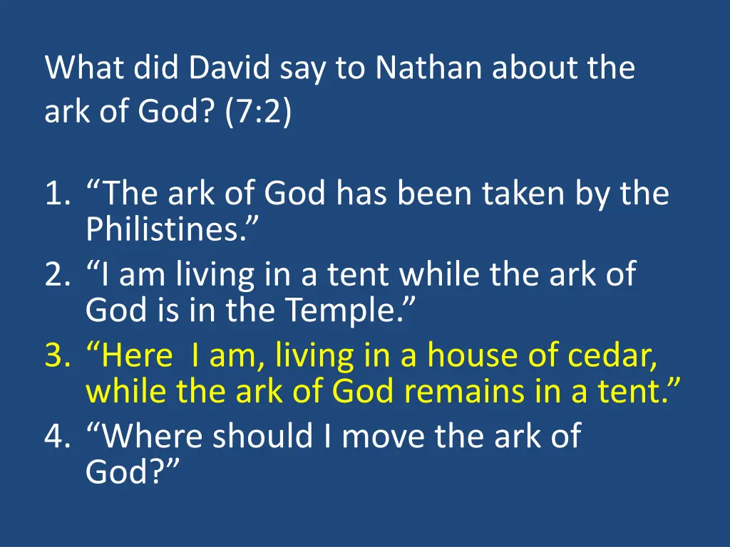 what did david say to nathan about 1