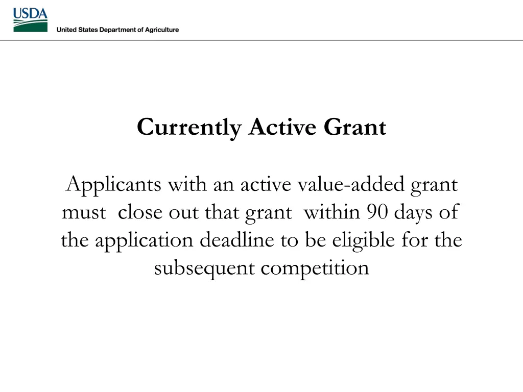 currently active grant