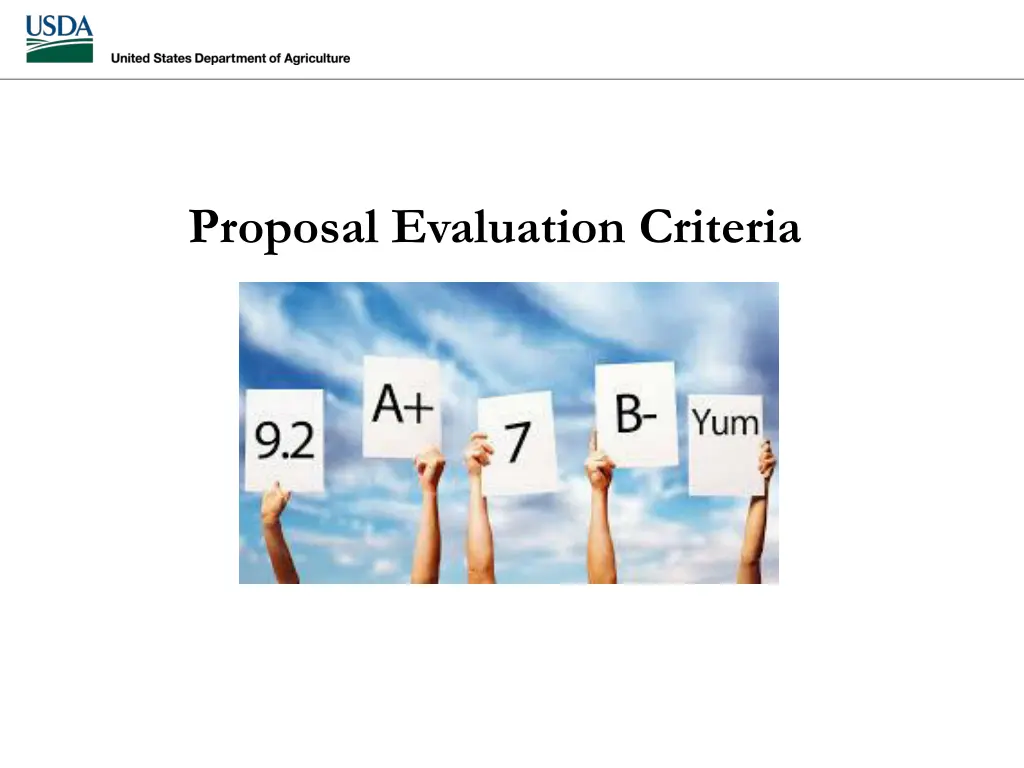proposal evaluation criteria