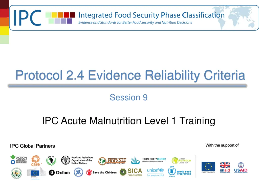 protocol 2 4 evidence reliability criteria