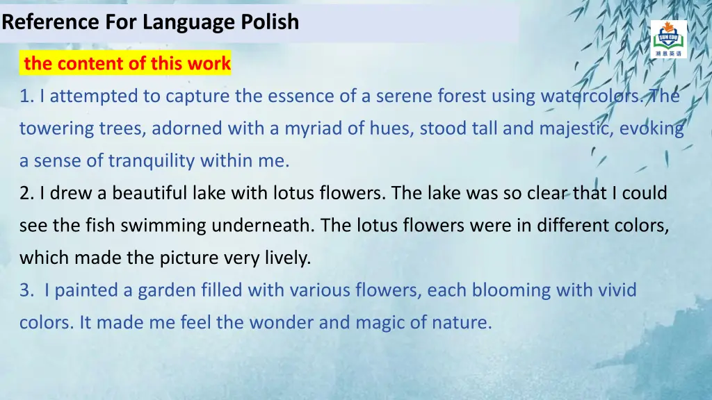 reference for language polish