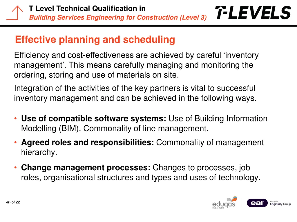 t level technical qualification in building 5