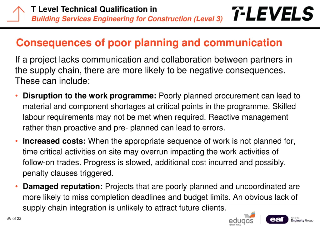t level technical qualification in building 6