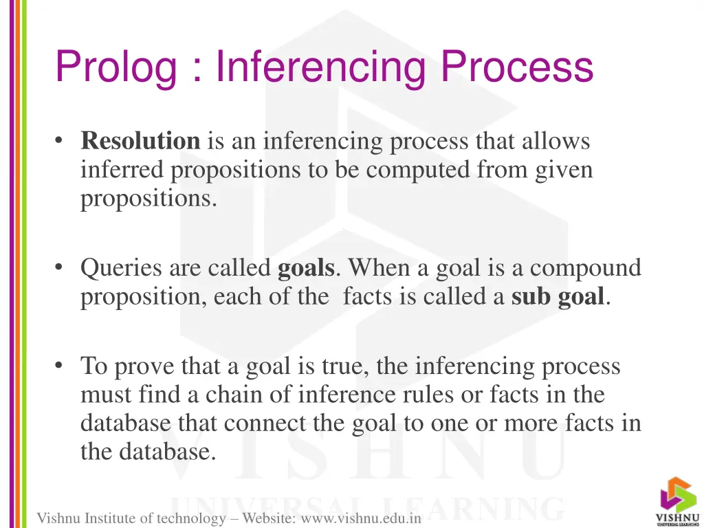 prolog inferencing process