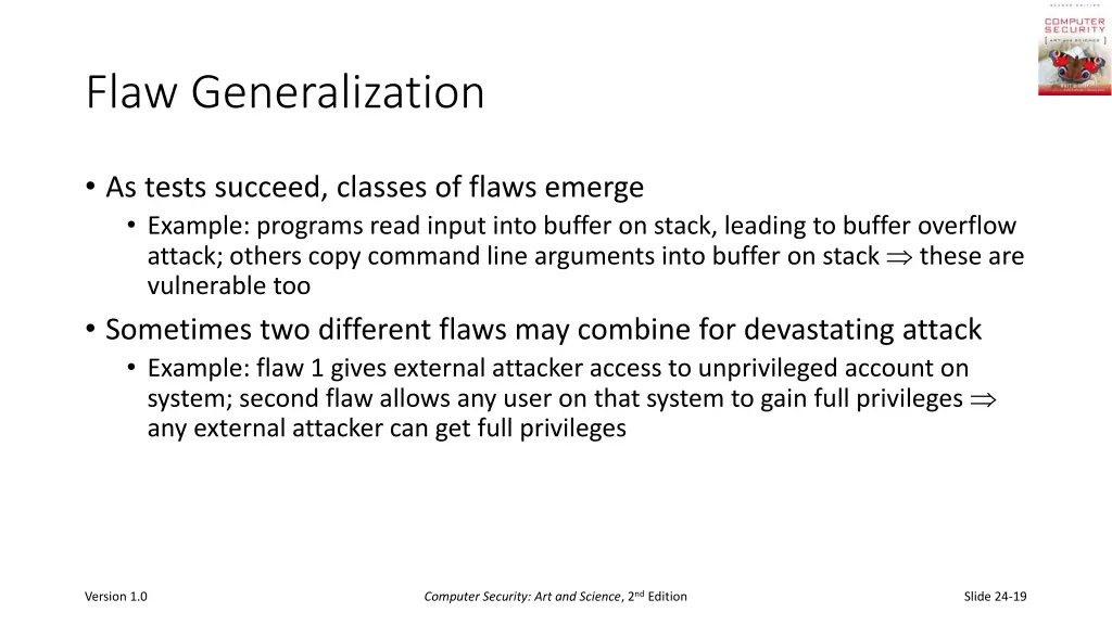 flaw generalization