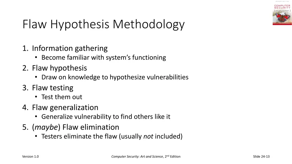 flaw hypothesis methodology