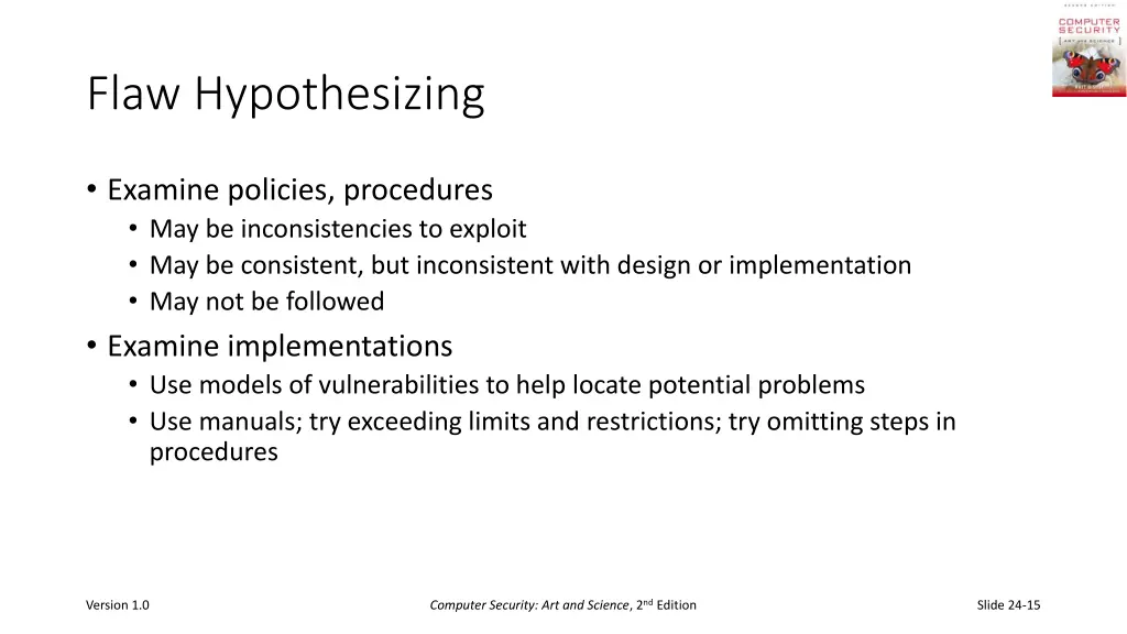 flaw hypothesizing