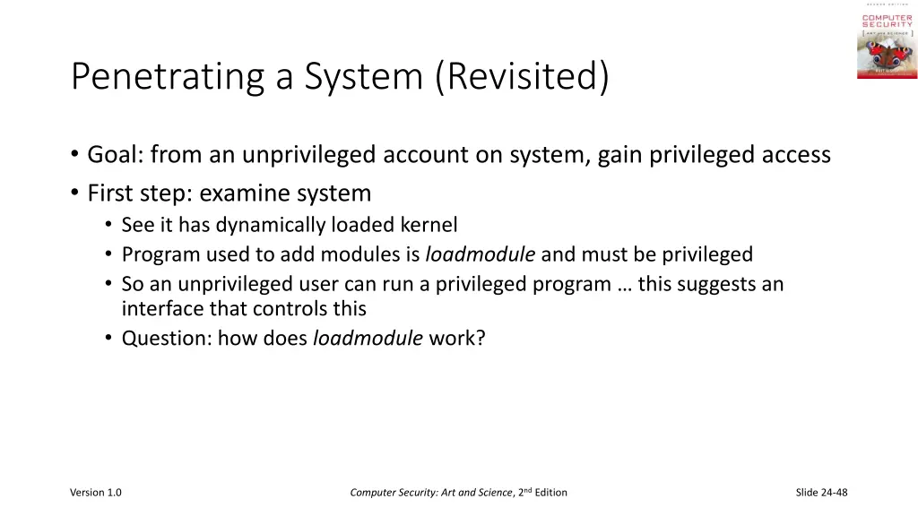 penetrating a system revisited