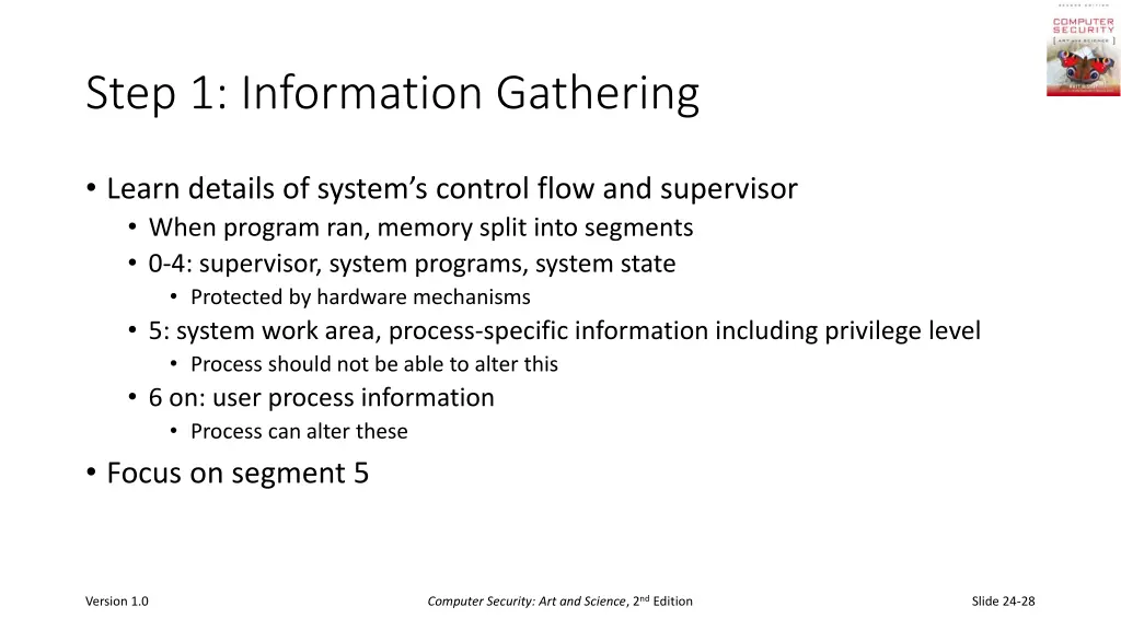 step 1 information gathering