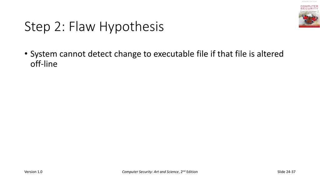 step 2 flaw hypothesis