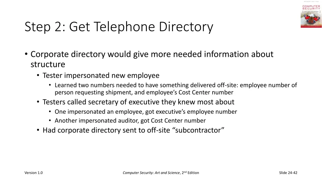 step 2 get telephone directory