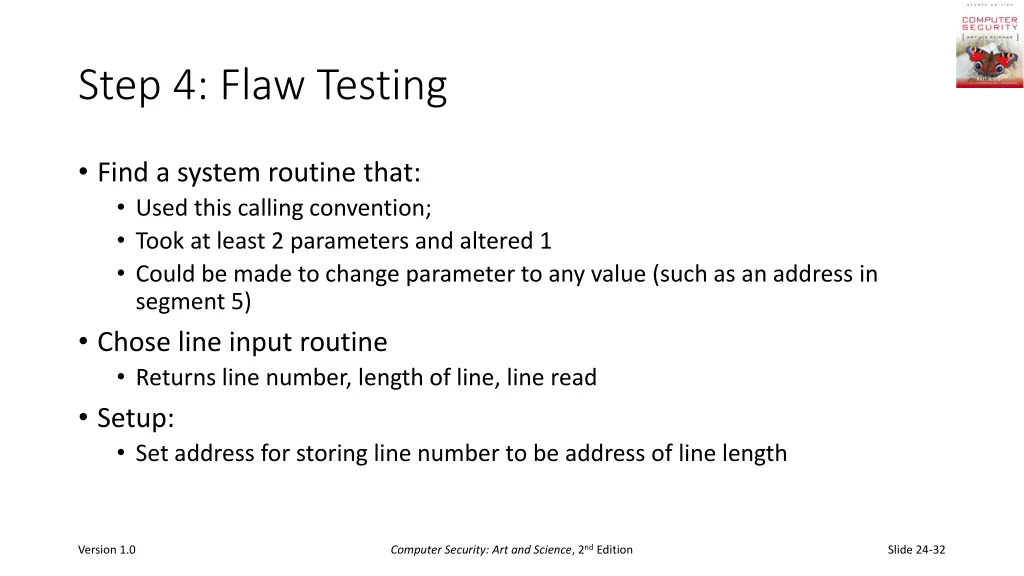 step 4 flaw testing