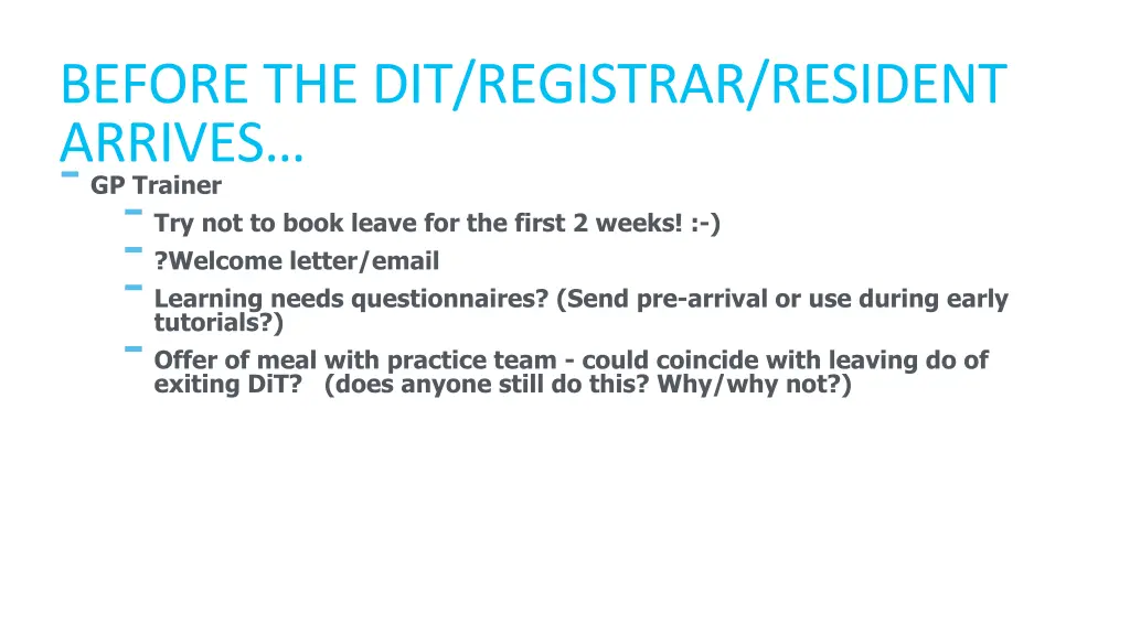 before the dit registrar resident arrives 2