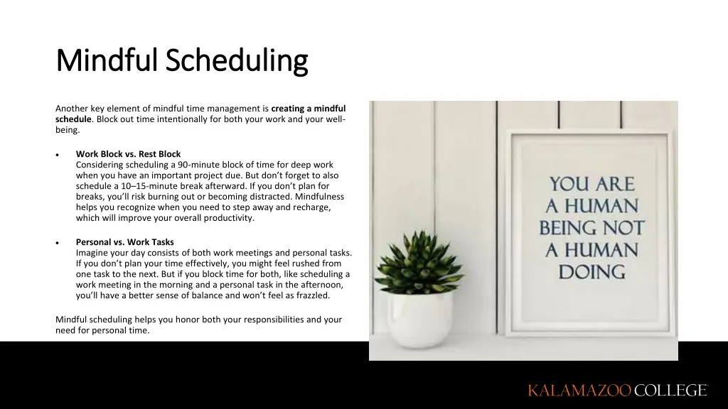 mindful scheduling mindful scheduling
