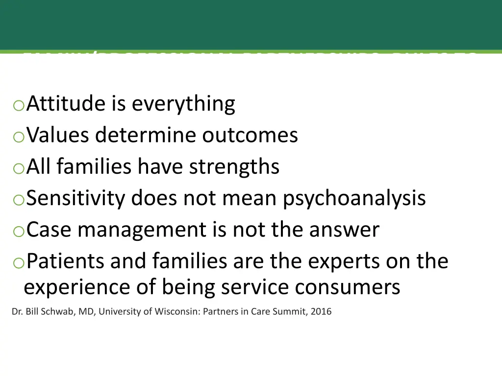 family professional partnerships rules to live