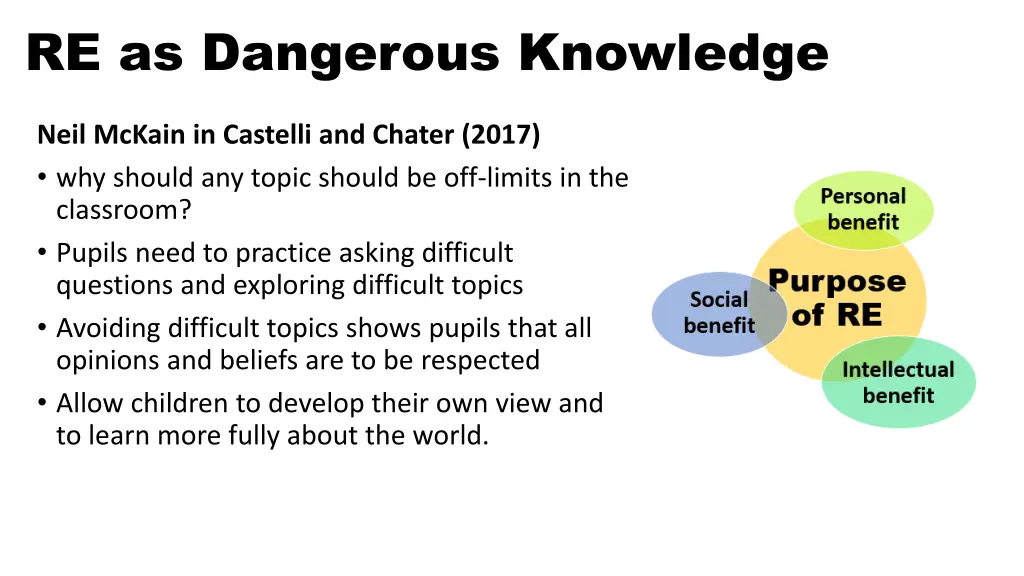 re as dangerous knowledge