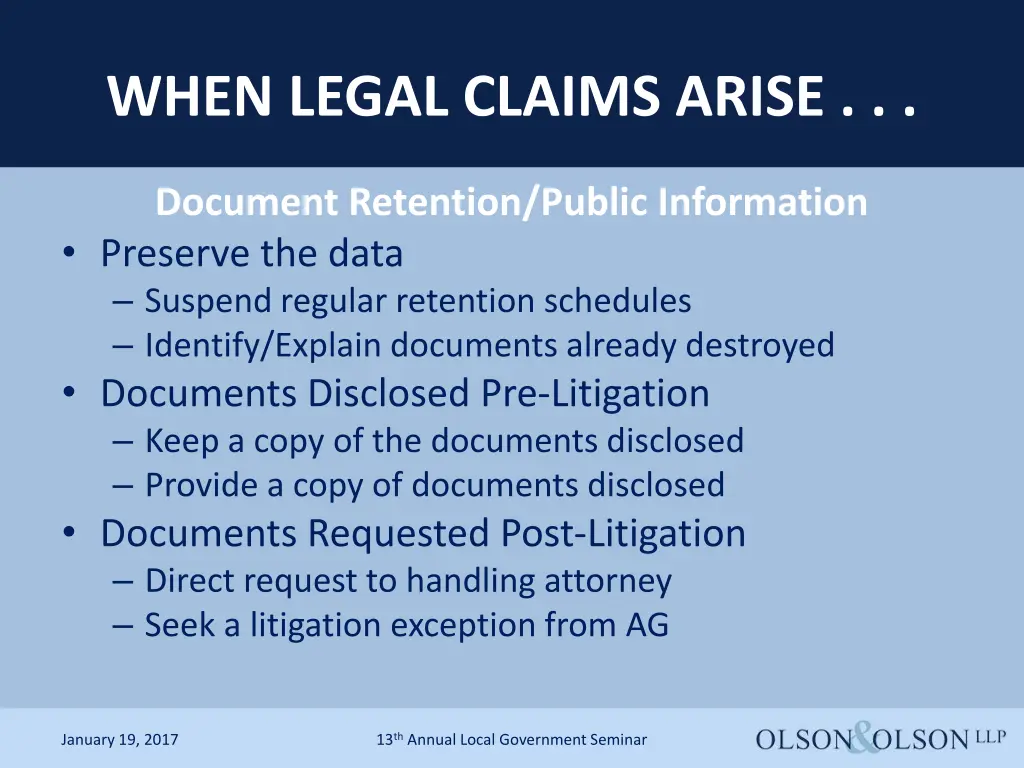 when legal claims arise 3