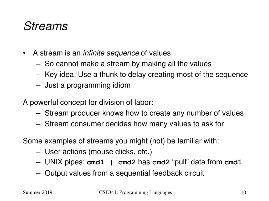 streams