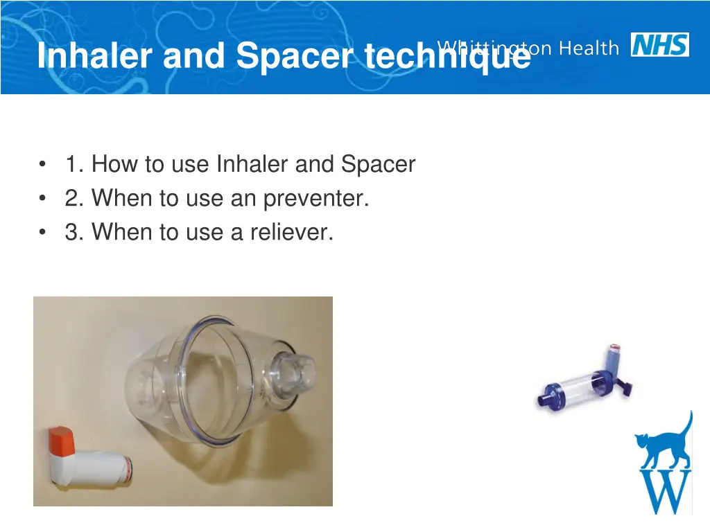 inhaler and spacer technique