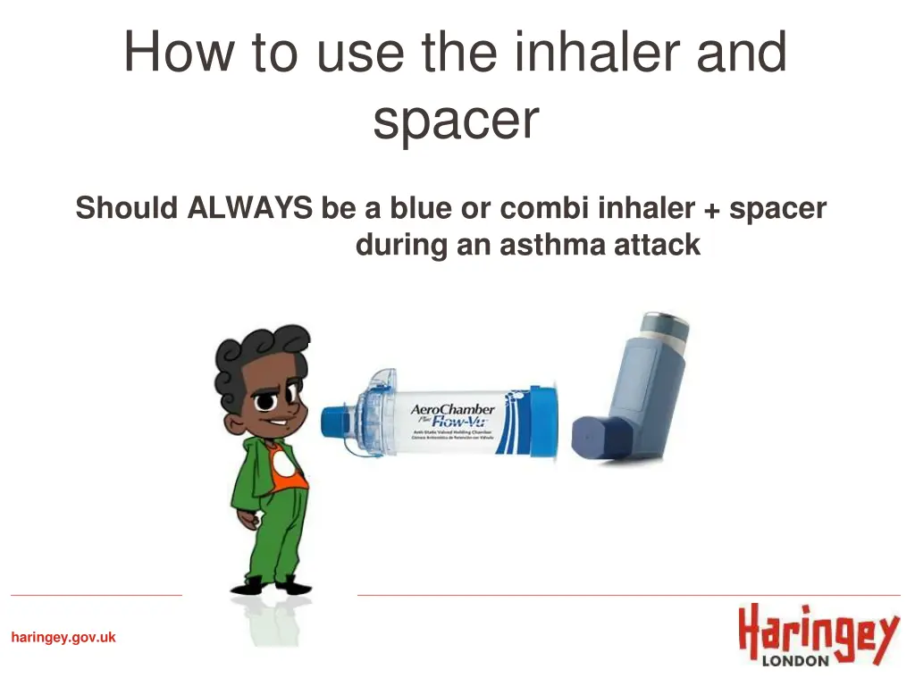 how to use the inhaler and spacer