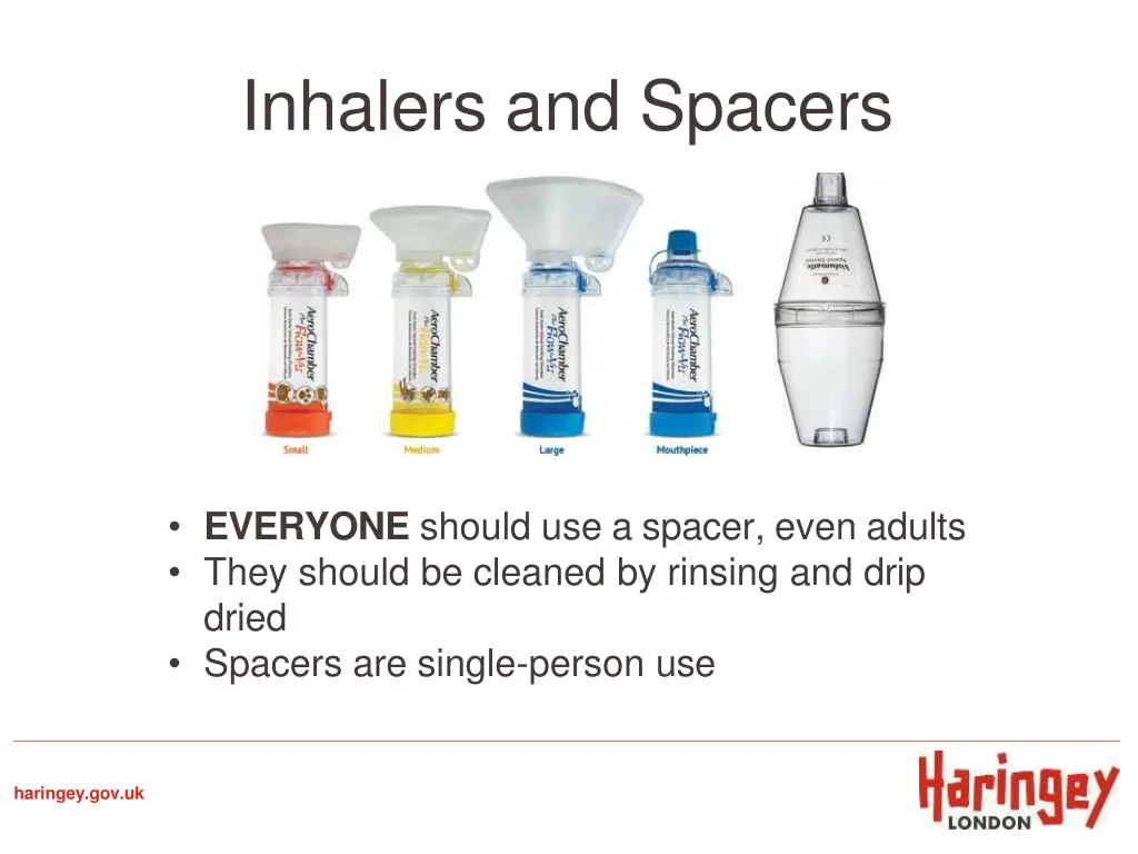 inhalers and spacers
