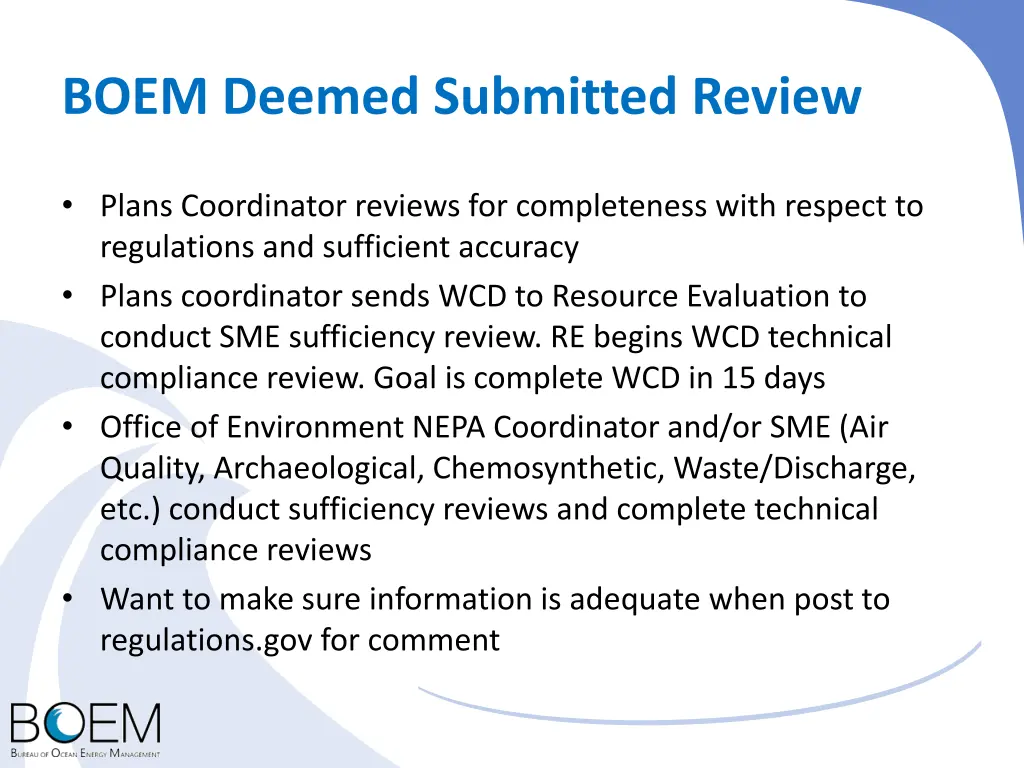 boem deemed submitted review