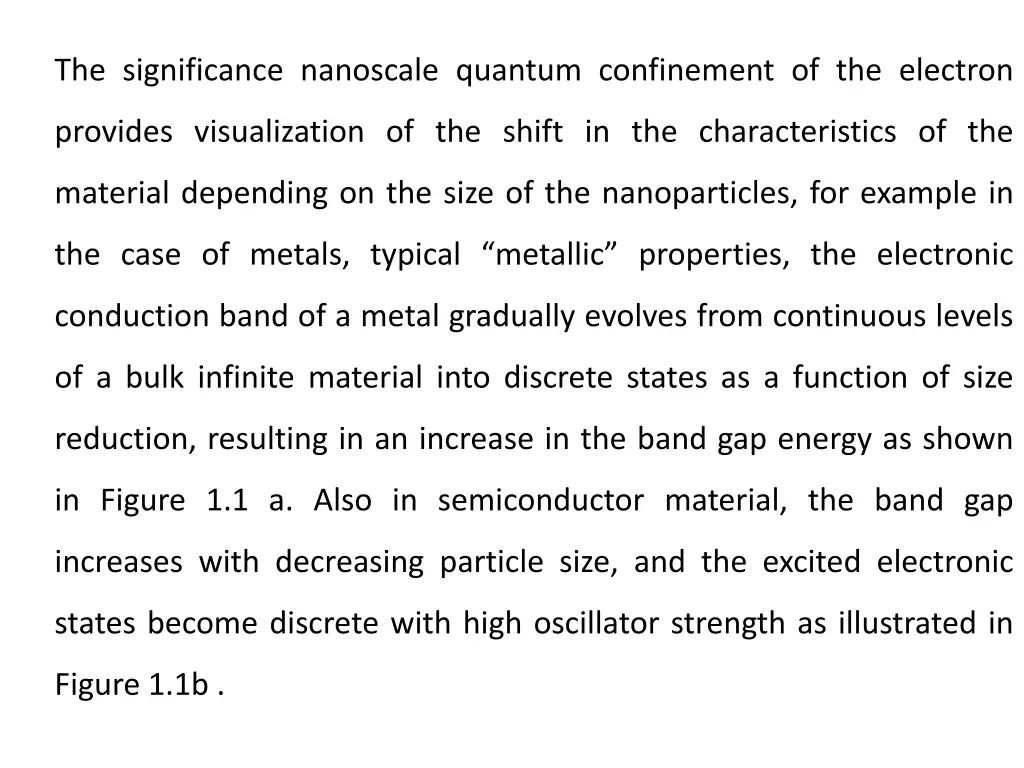 the significance nanoscale quantum confinement