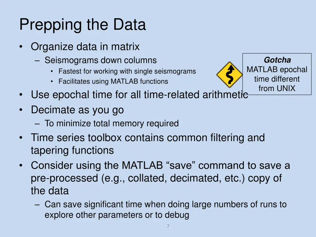 prepping the data
