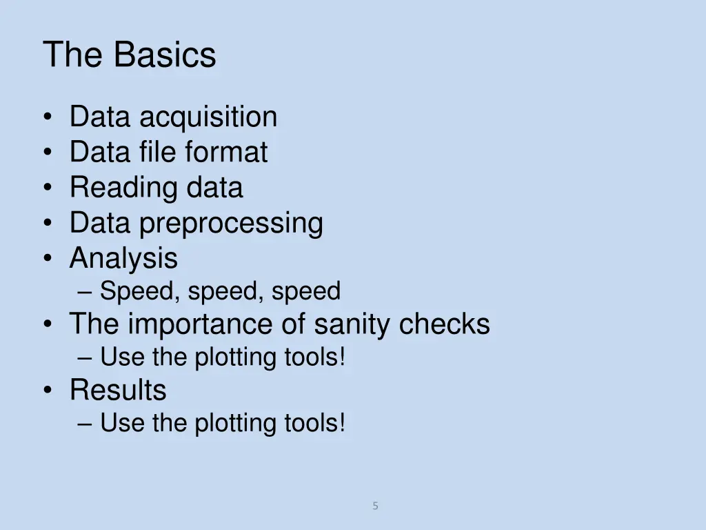 the basics