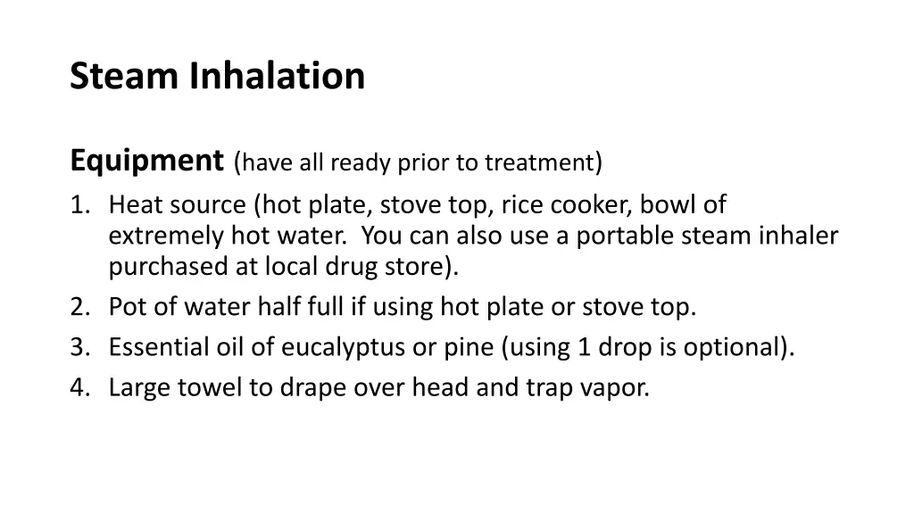 steam inhalation 10
