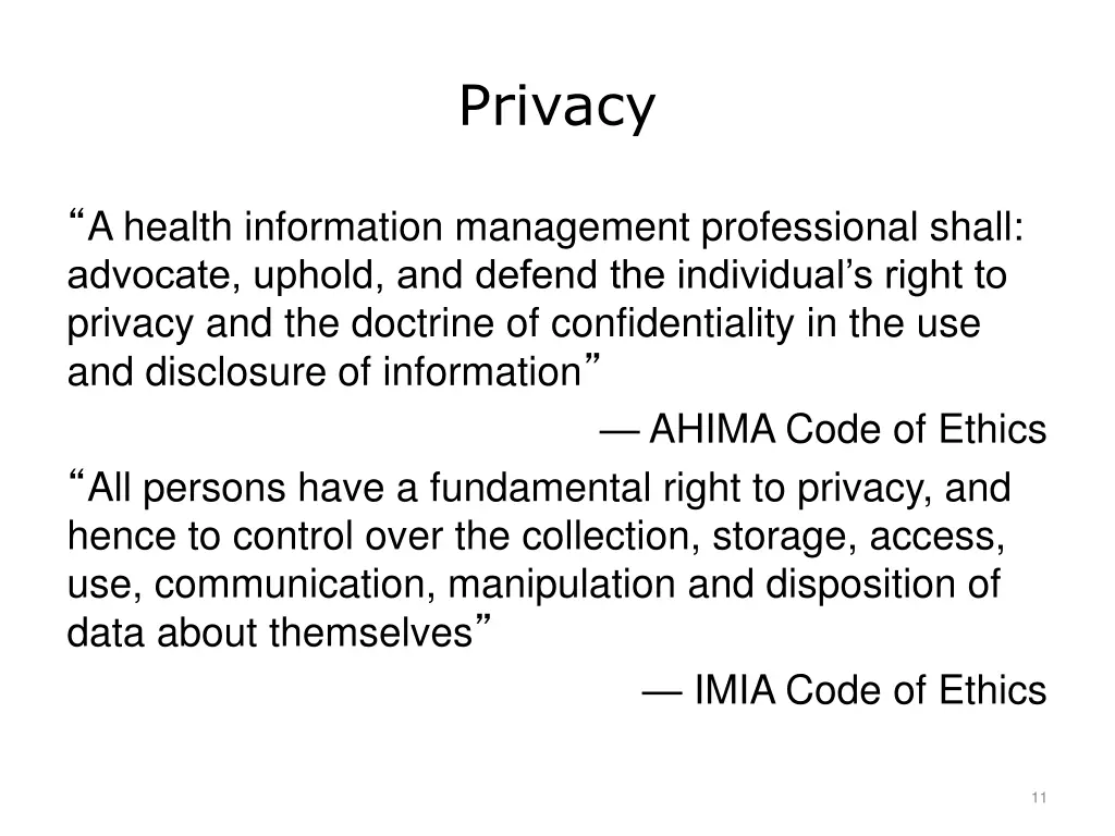 privacy