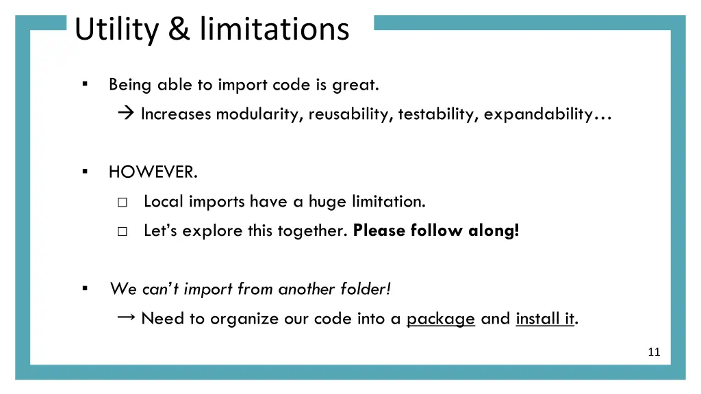 utility limitations 1