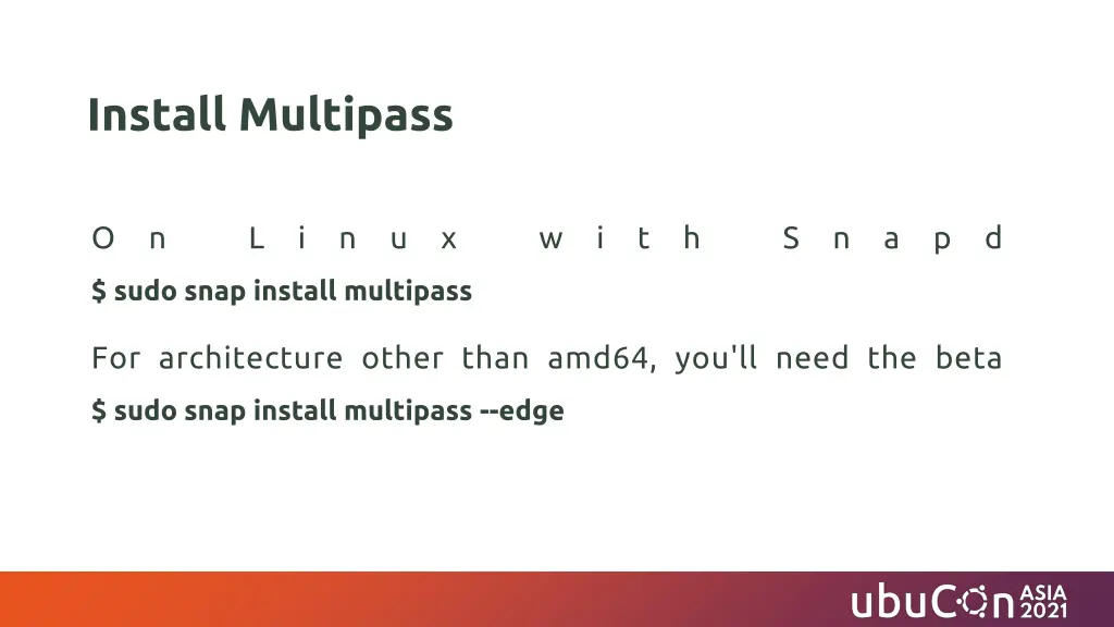 install multipass