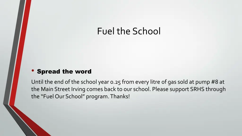 fuel the school