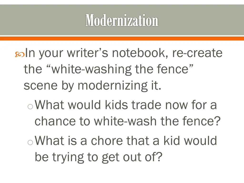 modernization