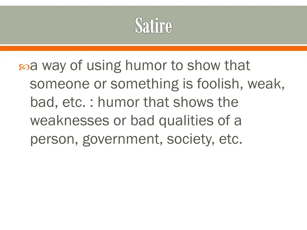 satire