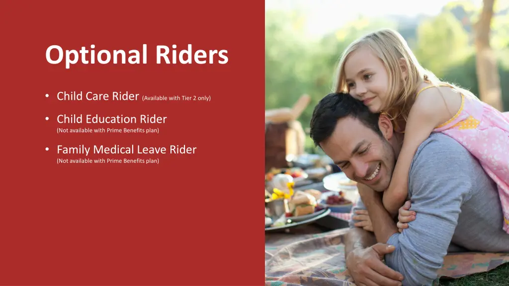 optional riders