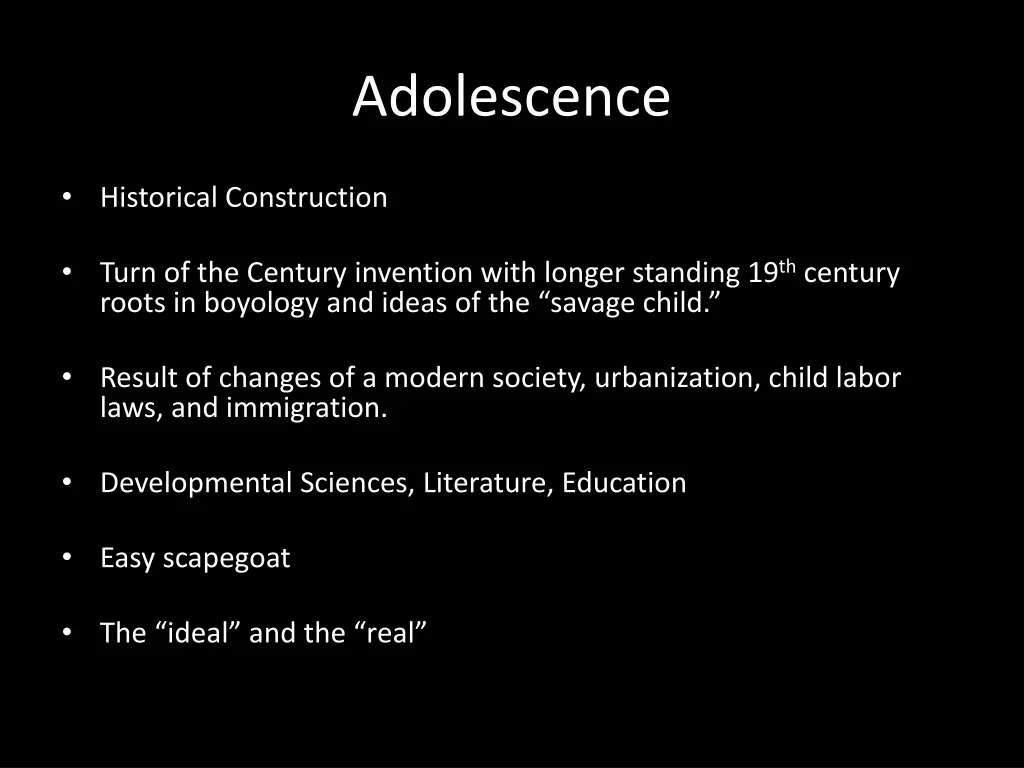 adolescence