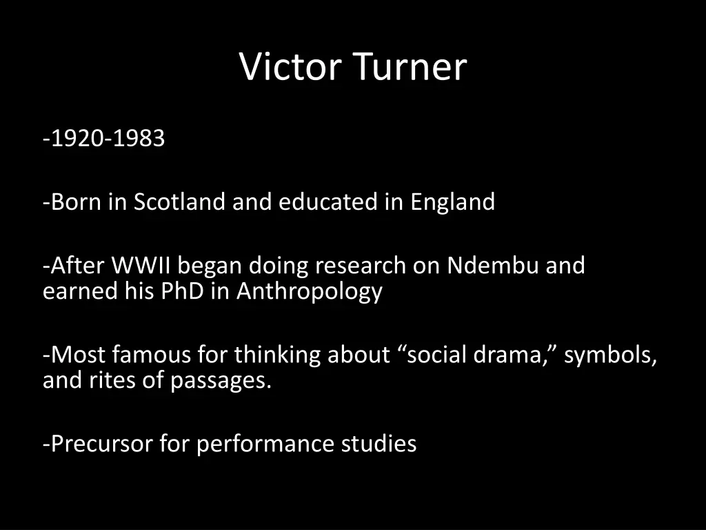 victor turner