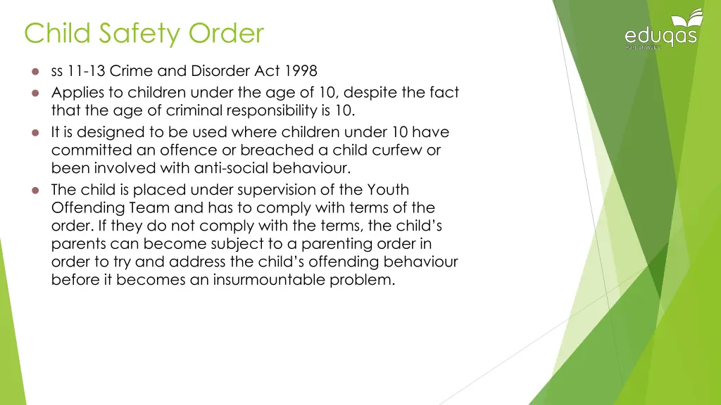 child safety order