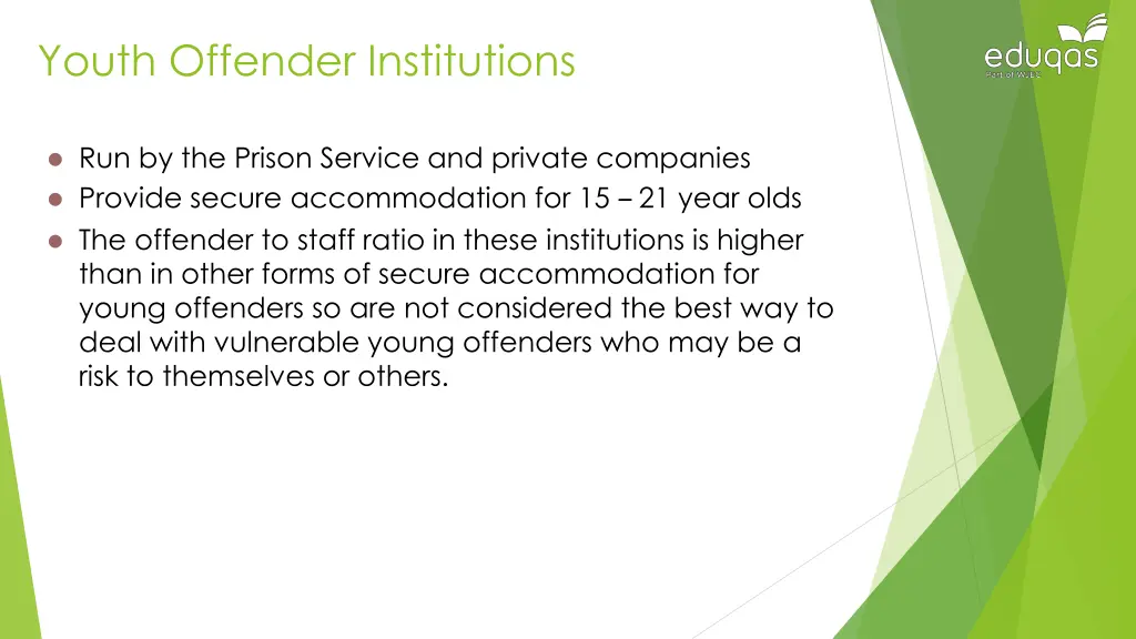 youth offender institutions
