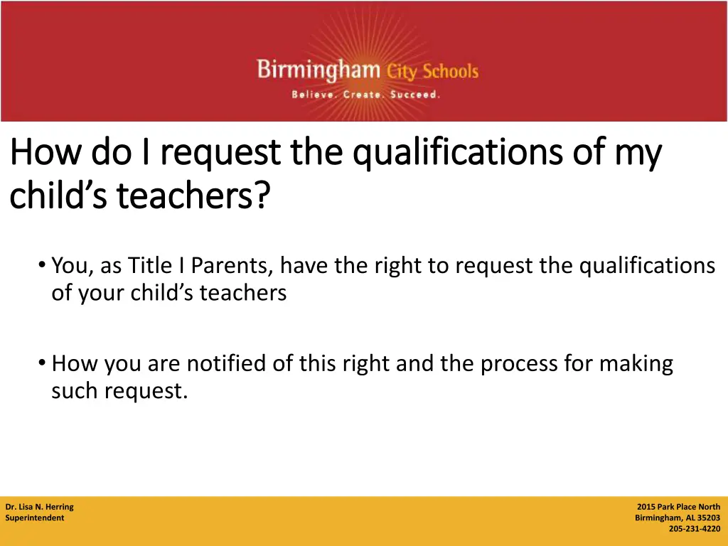 how do i request the qualifications