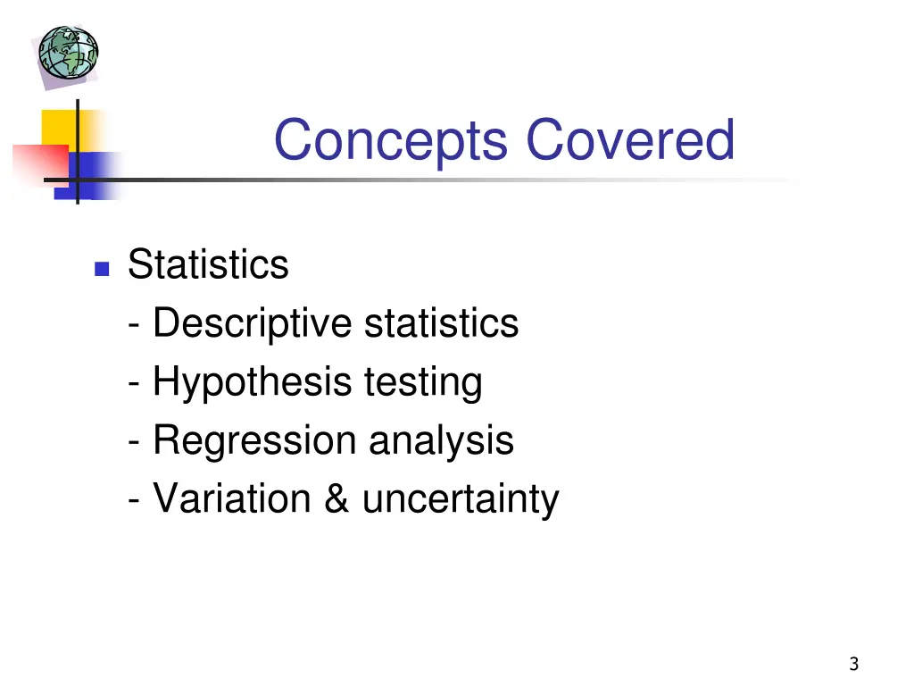 concepts covered 1