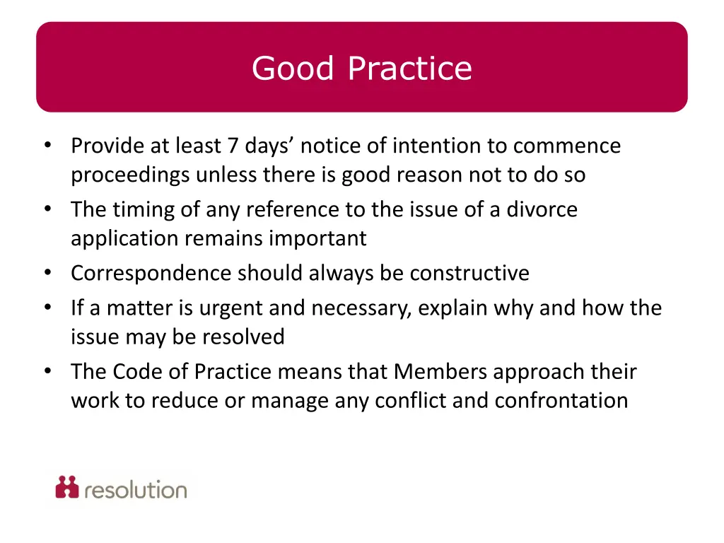 good practice
