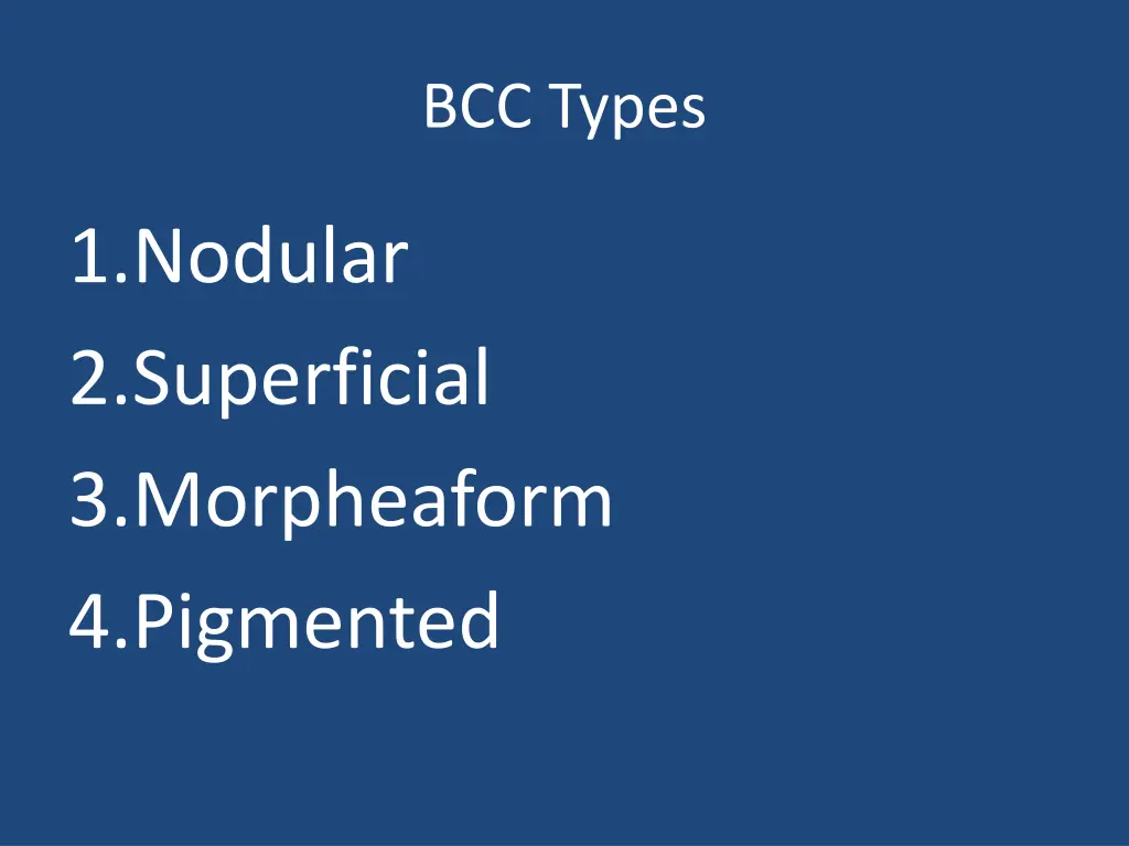 bcc types