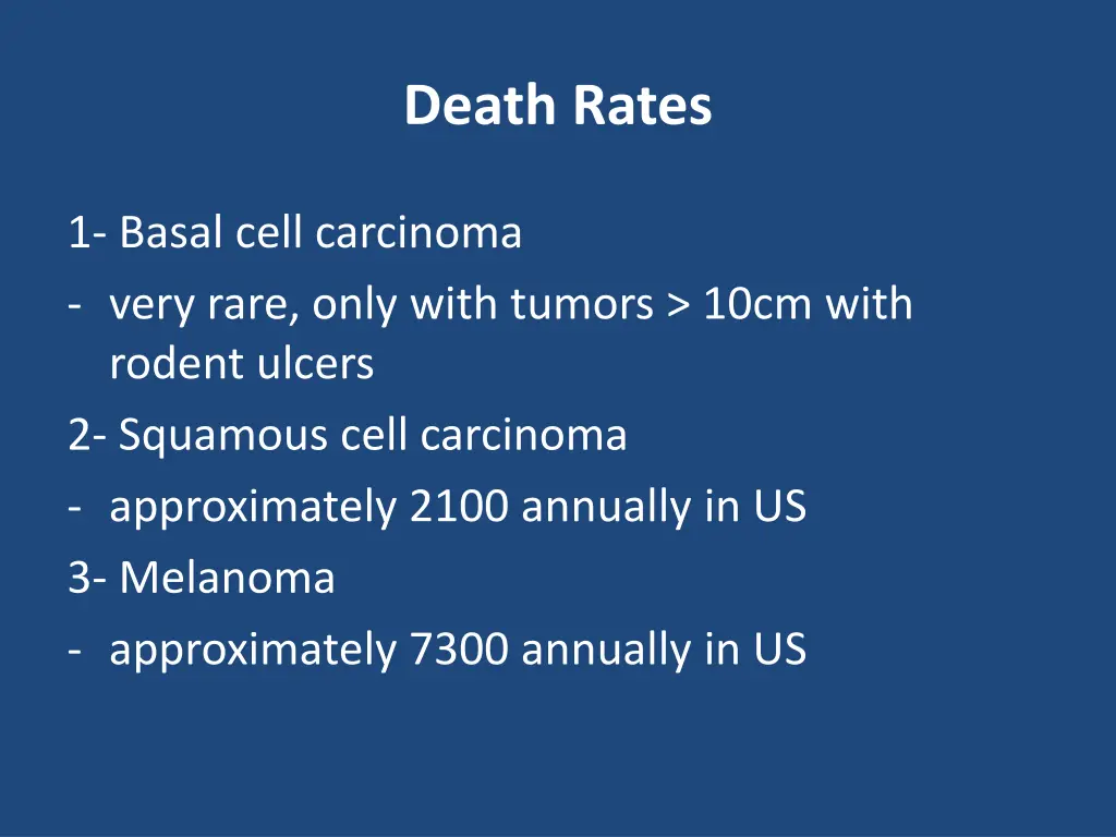 death rates